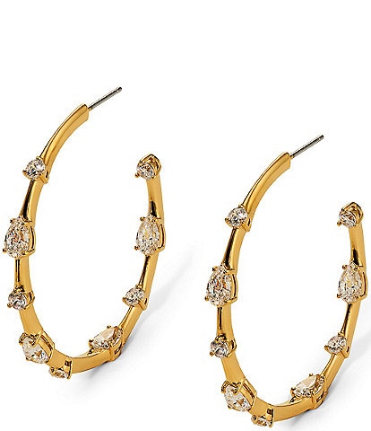 Nadri Hera Elongated Hoop Earrings