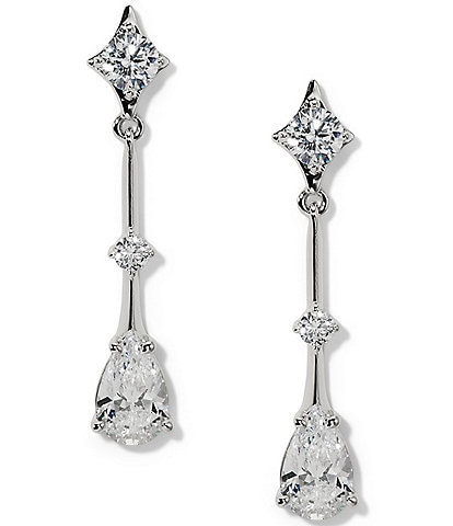 Nadri Hera Star Long Drop Earrings