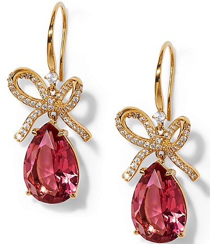 Nadri Macaron Bow Drop Earrings
