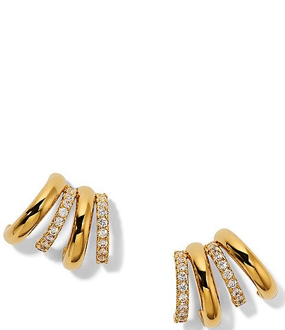 Nadri Muse Multi J Stud Earrings