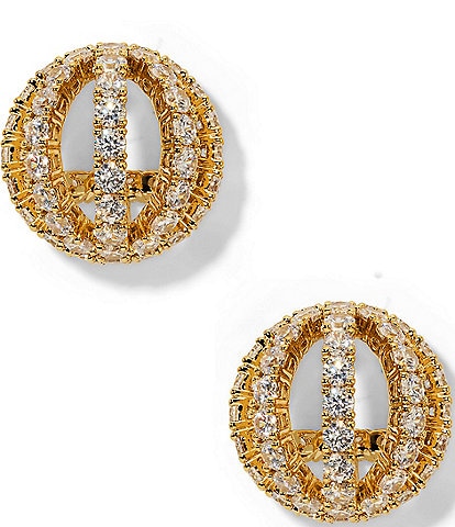 Nadri Muse Sphere Button Stud Earrings