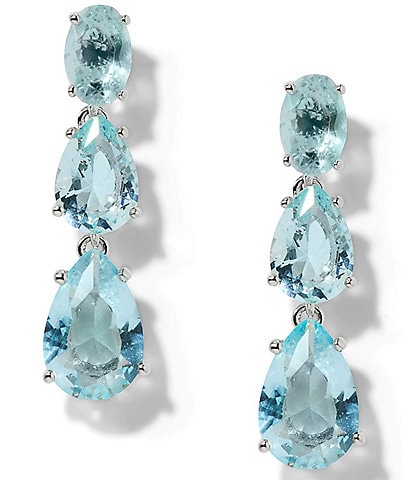 Nadri Nat Beauty Aqua Stone Drop Earrings