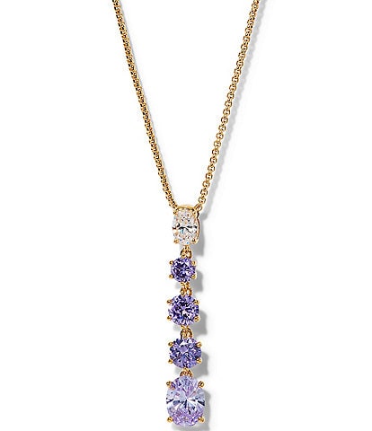Nadri Nat Beauty Lavender CZ Y Necklace
