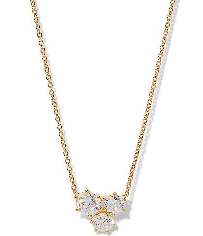 Nadri Nat Beauty Trio Short Pendant Necklace