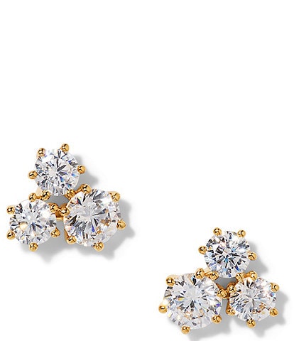 Nadri Nat Beauty Trio Stud Earrings