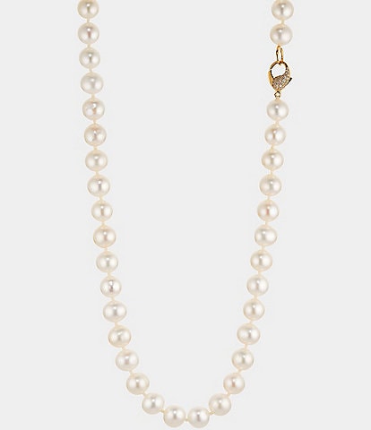 Nadri Freshwater Pearl 16#double; Collar Necklace