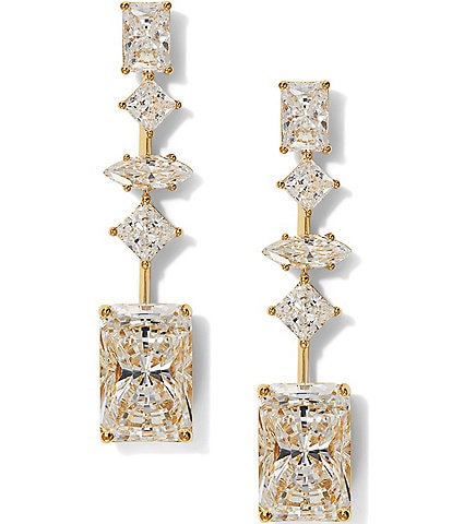 Nadri Rare Jewels Crystal Multi CZ Drop Earrings