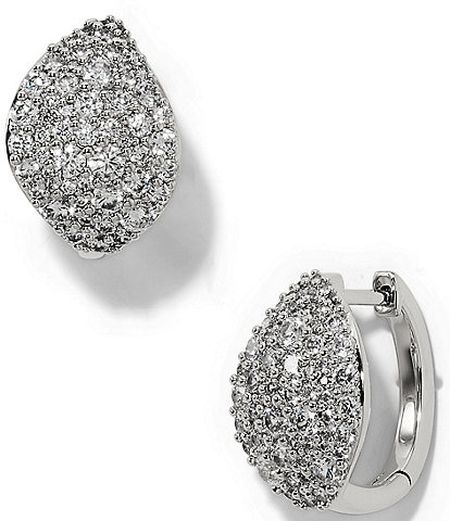 Nadri Rocco Pave Hoop Earrings