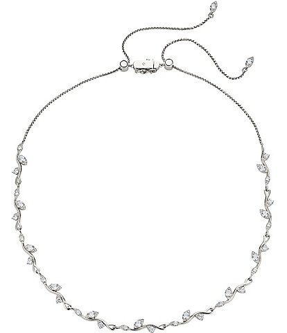 Nadri Whimsy Crystal Vine Collar Necklace