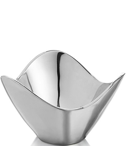 Nambe 9#double; Metal Wave Accent Serving Bowl