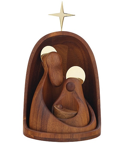 Nambe Holiday Nesting Nativity