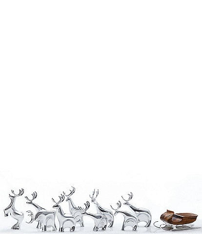 Nambe Holiday Reindeer Collection 10-Piece Set