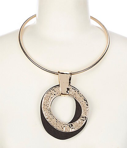 Natasha Accessories Circle Collar Necklace