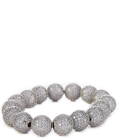 Natasha Accessories CZ Fireball Stretch Bracelet