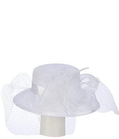 Natasha Accessories Mad Hatter Feather Dress Fascinator Hat