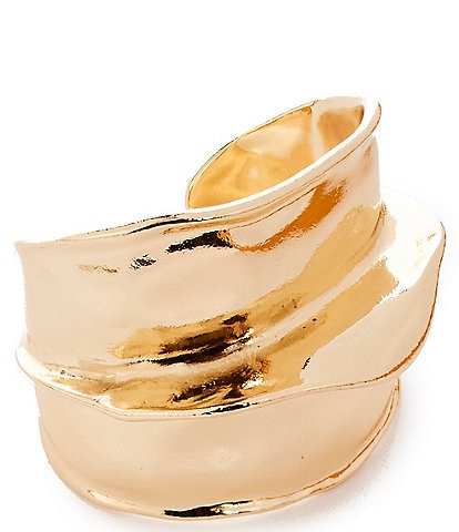 Natasha Accessories Metal Armor Cuff Bracelet