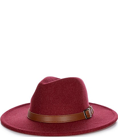 Natasha Accessories Oversize Panama Hat With Buckle