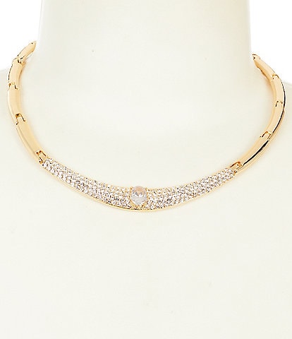Natasha Accessories Pave Stone Collar Necklace