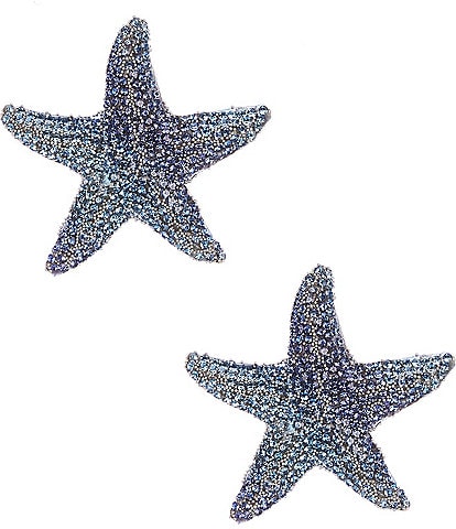 Natasha Accessories Starfish Crystal Ombre Drop Earrings