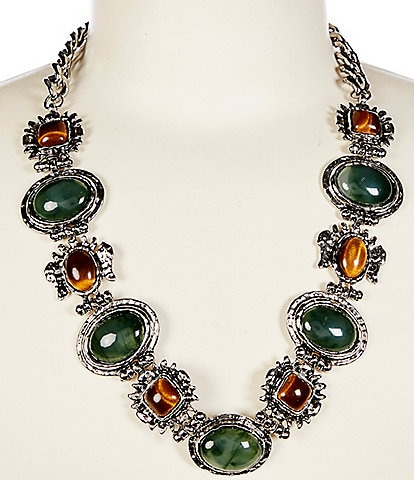 Natasha Accessories Stone Western Collar Necklace