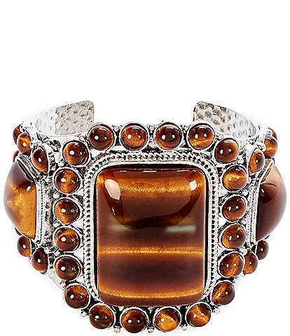 Natasha Accessories Stone Western Cuff Bracelet