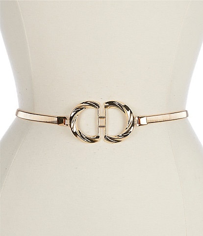 Natasha Accessories Twisted Buckle Belt