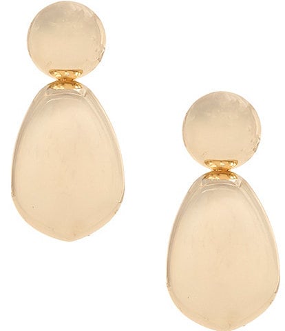 Natasha Accessories XL Metal Statement Drop Earrings