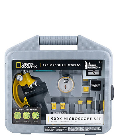 National Geographic 900x Microscope Set With Case