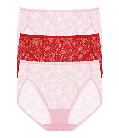 Natori Bliss Allure One-Size Lace French-Cut Brief 3-Pack