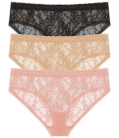 Natori Bliss Allure Lace Girl Brief 3-Pack