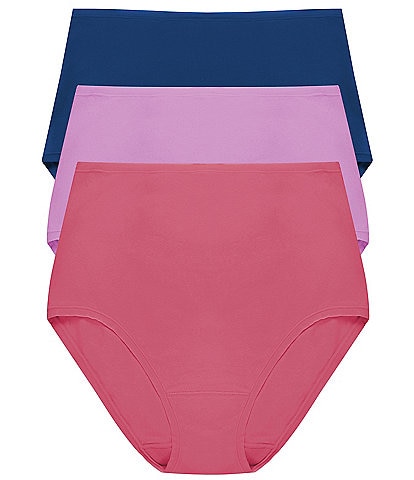 Natori Bliss Bare Cotton High-Waist Brief 3-Pack