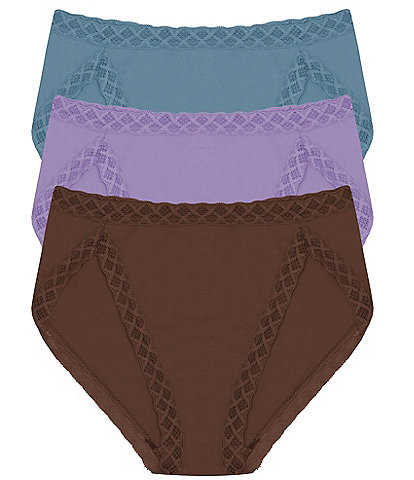 Natori Bliss Stretch French-Cut Brief Panty 3-Pack