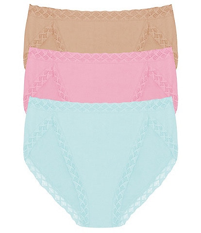 Natori Bliss Stretch French-Cut Brief Panty 3-Pack