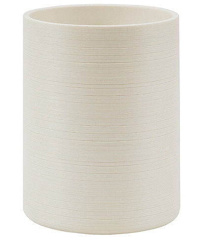 Natori Infinity Bath Collection Resin Sand Textured Wastebasket
