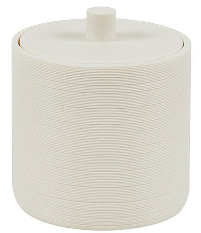 Natori Infinity Bath Collection Sand Textured Cotton Covered Jar