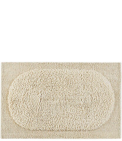 Natori Infinity Collection Cotton Woven Border Bath Rug