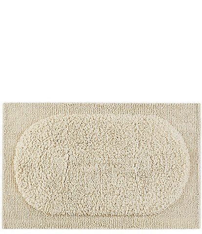 Natori Infinity Collection Cotton Woven Border Bath Rug