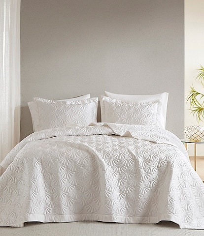 Natori Jeju Embroidered Oversized Coverlet Mini Set