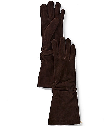 Natori Suede Silk Lined Gloves