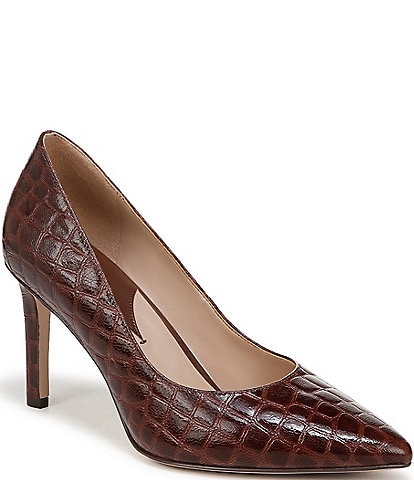 Naturalizer 27 Edit Adele Crocodile Leather Pumps