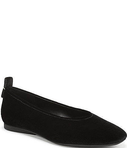 Naturalizer 27 Edit Carla Velvet Square Toe Ballet Flats