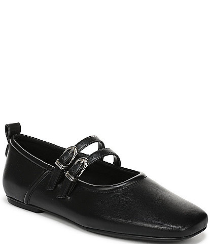 Naturalizer 27 EDIT Dawn Leather Square Toe Mary Jane Flats