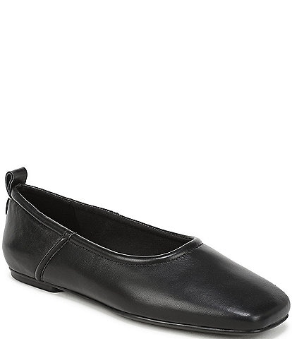 Naturalizer 27 EDIT Dream Leather Square Toe Ballet Flats