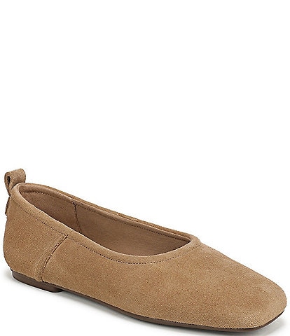 Naturalizer 27 EDIT Dream Suede Square Toe Ballet Flats