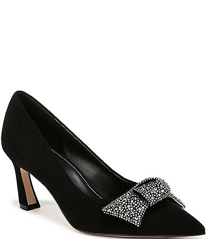 Naturalizer 27 EDIT Emery Embellished Bow Suede Pumps