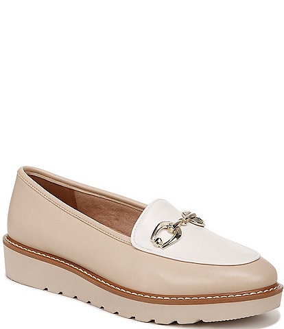 Naturalizer Adiline-Bit Leather Slip-On Lightweight Wedge Loafers