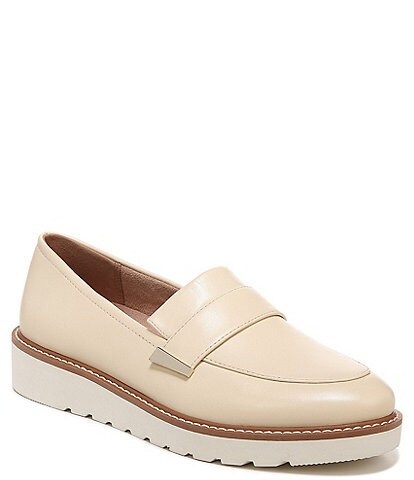 Naturalizer Adiline Leather Slip-On Wedge Loafers