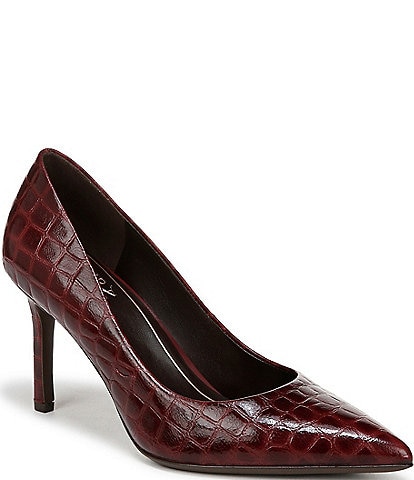 Naturalizer Anna Crocodile Print Leather Pumps