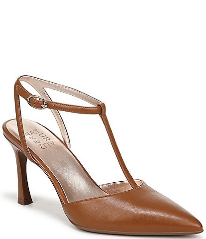 Naturalizer Astrid Leather T-Strap Dress Pumps