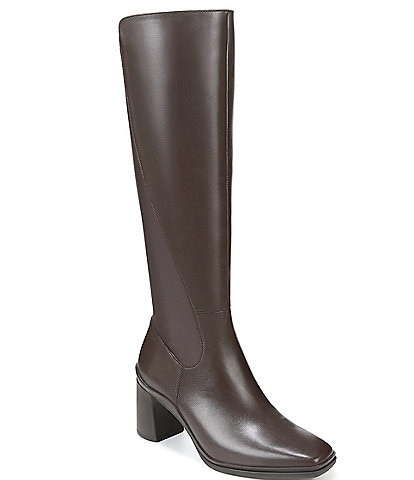 Naturalizer Axel 2 Weatherproof Leather Block Heel Tall Boots
